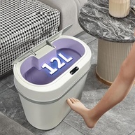 Lixeira Automática 12L com Sensor Inteligente – Abertura e Fechamento Automáticos para Cozinha, Banheiro e Escritório - imagem 3