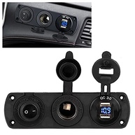 Tomada Isqueiro 12V com USB Duplo e LED Azul: Carregador Universal para Carro, SUV e Iate - imagem 2