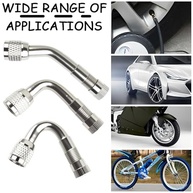 Extensor de Válvula de Pneu Heran 6 Peças: Ângulos 45°, 90°, 135° para Carros, Motos e Trailers - imagem 5