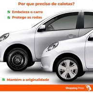Kit 4 Calotas Aro 14 March 2015-2018 Prata Grid - Design Moderno e Fixação Segura - imagem 3