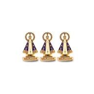 Kit com 15 Mini Nossa Senhora Aparecida em Metal - Proteção e Fé para seu Carro - imagem 2
