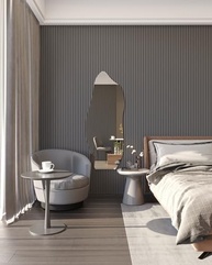 Espelho Grande Corpo Inteiro 170x70cm - Design Orgânico Luxo para Decoração de Quarto e Sala - imagem 4