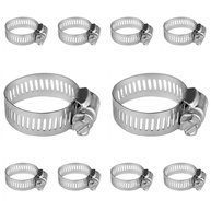 Kit 10 Abraçadeiras De Metal 3/4" (13-19mm) para Mangueiras de Gás, Jardim e Irrigação - imagem 1