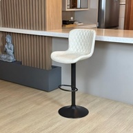 Kit 2 Banquetas Giratórias com Encosto - Design Moderno para Cozinha Americana e Balcão - imagem 5