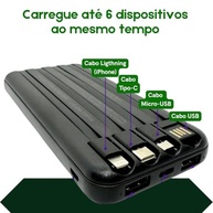 Carregador Portátil Power Bank 20.000mAh Steel Hook: Carga Rápida e Indução para iPhone, Samsung e Mais! - imagem 5