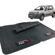 Jogo de Tapetes de Borracha Personalizado Fiat Uno Way 2011-2013 - 5 Peças Bordadas e Laváveis - imagem 1