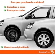 Kit 4 Calotas Aro 13 Prata Grid para Renault Clio 2014-2015 - Design Esportivo e Fixação Segura - imagem 3
