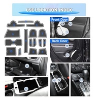 Kit 16 Peças Tapetes Porta-Copos e Ranhuras Jeep Renegade 2019-2023 - Proteção e Estilo Impermeável - imagem 3