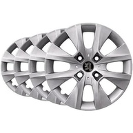 Jogo de Calotas Aro 14 Prata para Peugeot 206, 207 e 307 com Emblema Preto - imagem 1