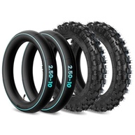 Kit 2 Pneus Off-Road 2.50-10 e Câmaras Resistentes para Motos 50cc/70cc - Honda CRF50/XR50, Suzuki - imagem 2