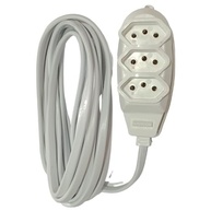 Extensão 3 Tomadas 2m Branco Bivolt - Conectividade Segura e Prática - imagem 1