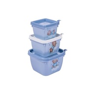 Kit 3 Potes Quadrados Decorados Infantil Conect Menino - Organização Criativa e Segura - imagem 2