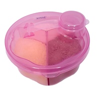 Sonne Porta Leite em Pó com 3 Divisórias - Rosa Hipo | Prático, Seguro e Ideal para Viagens - imagem 1