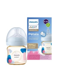 Mamadeira Philips Avent Pétala PPSU 125ml com Bico 0-3m - Segura, Antivazamento e Confortável - imagem 1