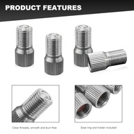 Extensor de Válvula de Pneu 4 Peças - Latão Niquelado 19mm para Carros, SUVs e Caminhões - imagem 4