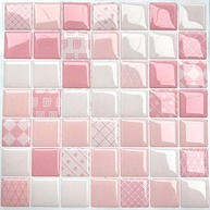 Pastilha Adesiva Resinada Rosa - Kit 4 Placas P222clb | Revestimento Fácil e Elegante - imagem 2