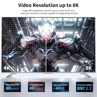 Adaptador DisplayPort 1.4 para HDMI 2.1: Imagem 8K 60Hz e 4K 120Hz para seu PC! - imagem 5