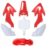 Kit Plástico CRF50 Vermelho e Branco para Honda XR/CRF 50 e Pit Bikes - Upgrade Completo! - imagem 2
