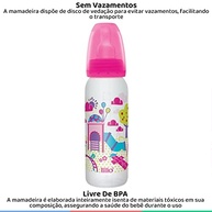 Kit 3 Mamadeiras Evolução Divertida 50/120/240ml Rosa - Lillo | Segurança e Conforto para Bebês - imagem 5