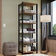 Guarda-Roupa Closet Modulado Valencia 59cm Rustic/Preto Madesa - Organize com Estilo e Funcionalidade - imagem 2