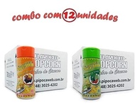 Temperos P/ Pipoca Popcorn Cx 12 Frascos. 6 Molho Mexicano - 6 Pimenta e Limão - imagem 4