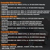 Injetor de Combustível 6 Peças para Chevrolet, Cadillac, Buick e GMC (2.4L, 3.0L, 3.6L V6) - Qualidade e Desempenho Garantidos - imagem 4