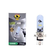 Lampada Super LED H4 6500K Xenon Strobo para Carro e Moto - Iluminação Potente e Moderna - imagem 1