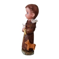 Estátua de São Francisco de Assis Infantil em Resina - 8 cm | Decoração e Fé Católica - imagem 4