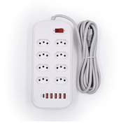 Extensão Elétrica 8 Tomadas + 5 USB (PD 22W Tipo C) - Carregamento Rápido e Organização - imagem 5