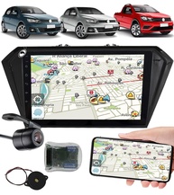 Central Multimídia 2 Din 9" Gol Voyage Saveiro G7/G8 2017+ com Câmera de Ré e Comando de Volante - imagem 1