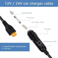Carregador Portátil Veicular 12V/24V XT60: Energia para Ecoflow, Bluetti e Anker - imagem 3