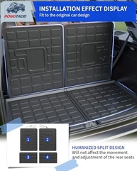 Tapete de Porta-Malas e Encosto Jeep Grand Cherokee L 2021-2023: Proteção Total All-Weather - imagem 4