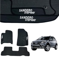 Jogo de Tapetes Automotivos Emborrachados Sandero Stepway 2008-2022 (3 Peças) - Proteção e Estilo - imagem 2