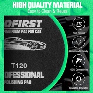 Almofadas de Polimento para Carro 5,5" - 3 Peças | Corte Pesado, Face Triangular e Dissipação de Calor - imagem 4