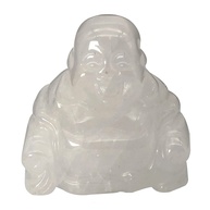 Estátua de Buda Maitreya em Quartzo de Rocha - Esculpida à Mão para Cura e Equilíbrio Energético - imagem 1