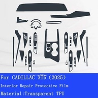 Película Protetora TPU Anti-Arranhão para Console Central Cadillac XT5 2025 - Transparente e Elegante - imagem 5