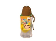 Squeeze Plástico Macaco 400 ml com Canudo de Silicone - Seguro, Antivazamento e Livre de BPA - imagem 2