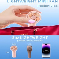 Ventilador Portátil USB Silencioso - Mini Fan Leve com Bateria para Mesa, Viagem e Escritório - imagem 5