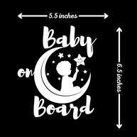 Placa Bebê a Bordo Carro: Adesivo Impermeável 16x14cm - Segurança e Estilo para seu Veículo - imagem 3