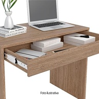 Escrivaninha com 1 Gaveta Facility Branco - Design Moderno e Funcionalidade - imagem 5