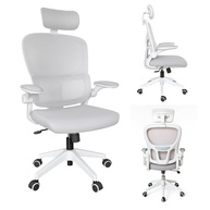 Cadeira de Escritório Ergonômica Branca com Malha Respirável e Ajustes Multifuncionais | HYATTO OFFICE - imagem 1
