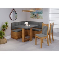Conjunto Canto Americano com Mesa Retangular e 2 Cadeiras Dalas - Design Moderno para Ambientes Pequenos - imagem 1