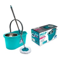 Mop Giratório com Cesto de Aço Inox e Balde Centrifugador - Limpeza 360° Eficiente e Prática - imagem 2