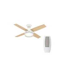 Ventilador de Teto Dante Branco Hunter Fan - Controle Remoto, Silencioso e Moderno - imagem 2