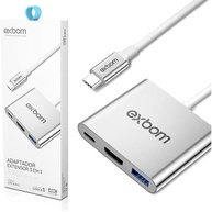 Adaptador USB-C 3 em 1: HDMI 4K, USB 3.0 e Carregamento Rápido - Expanda seu SAMSUNG DEX MODE! - imagem 2