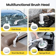 Esfregador Giratório Elétrico Sem Fio 550 RPM | 9 Cabeças + Alça Ajustável para Banheiro e Chuveiro - imagem 5