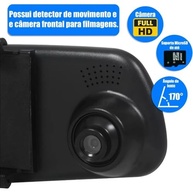 Kit Retrovisor com Câmera de Ré Colorida 4" - Estacione com Segurança e Facilidade - imagem 4