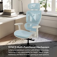 Cadeira Ergonômica XTC Chroma Azul/Branco ThunderX3 – Conforto e Estilo para seu Setup - imagem 3