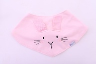 Babador Bandana Coelho Rosa - Proteção e Estilo para Bebês - imagem 1