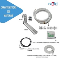 Kit Instalação Ar Condicionado 3 Metros - Tubos 1/4" e 3/8" para 7 a 12.000 BTUs - imagem 5